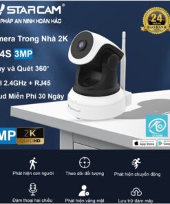Camera IP Wifi STARCAM C24S 3MP (Tặng Thẻ 64GB)