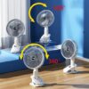 Quạt Mini Để Bàn, Kẹp Bàn Cao Xoay 360